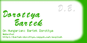 dorottya bartek business card